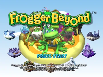 Frogger Beyond screen shot title